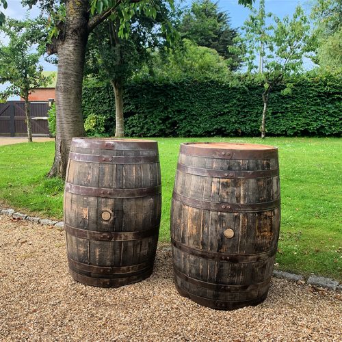 Wooden whisky barrel