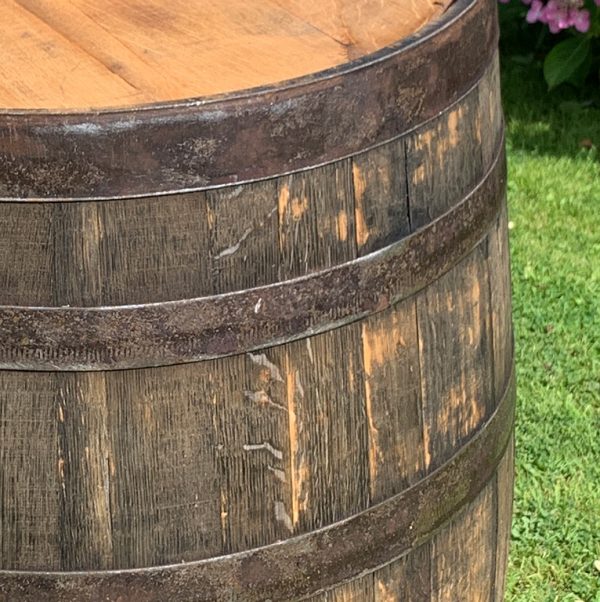 Wooden whisky barrel