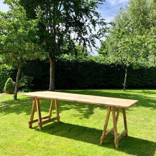 Wooden Trestle Tables for hire